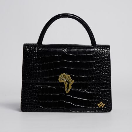 FEMME AFRICAINE croco noir