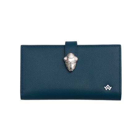PORTEFEUILLE AKAN bleu majorelle
