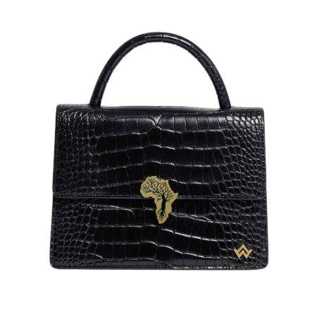 FEMME AFRICAINE Croco Noir