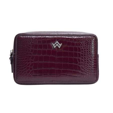 POCHETTE Homme Croco Rouge